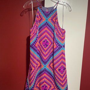 Alice & Trixie Cutaway Halter Dress with Button Closure at Neck Size S (NWT)